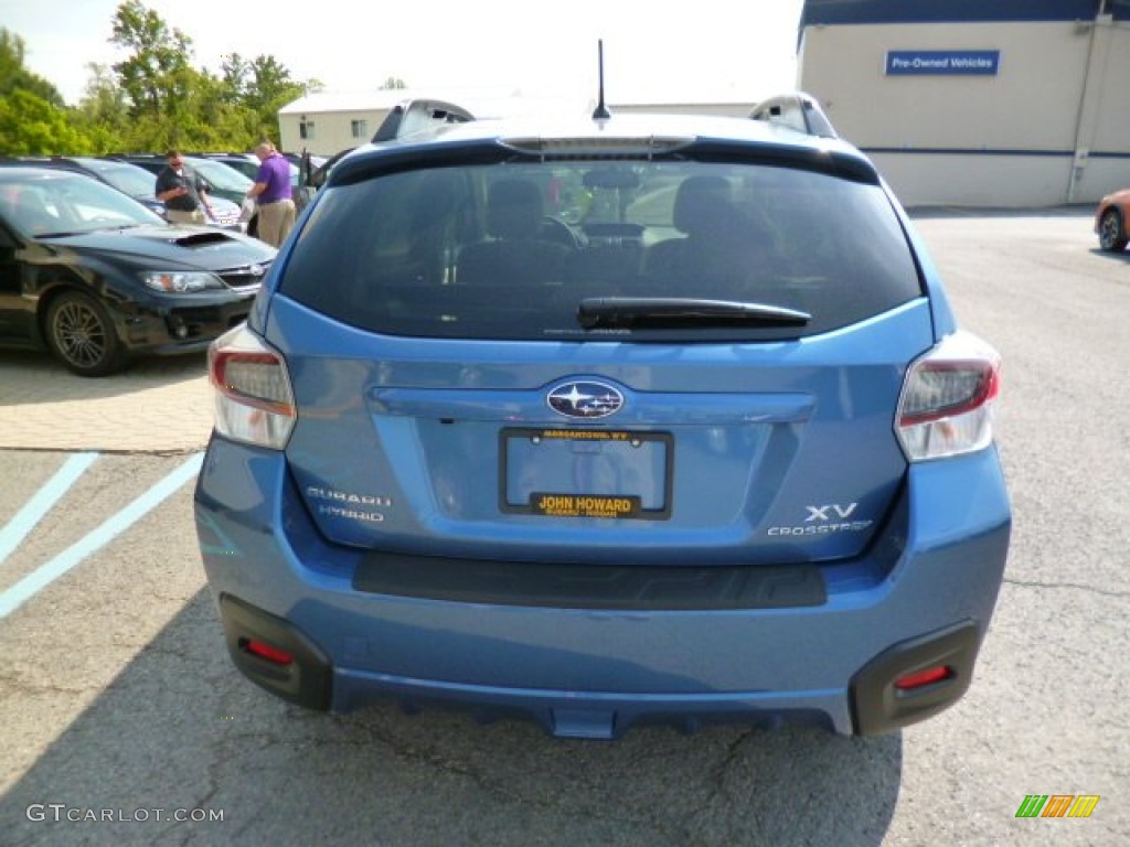 2014 XV Crosstrek Hybrid - Quartz Blue Pearl / Ivory photo #6