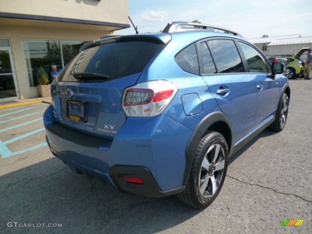 2014 XV Crosstrek Hybrid - Quartz Blue Pearl / Ivory photo #7