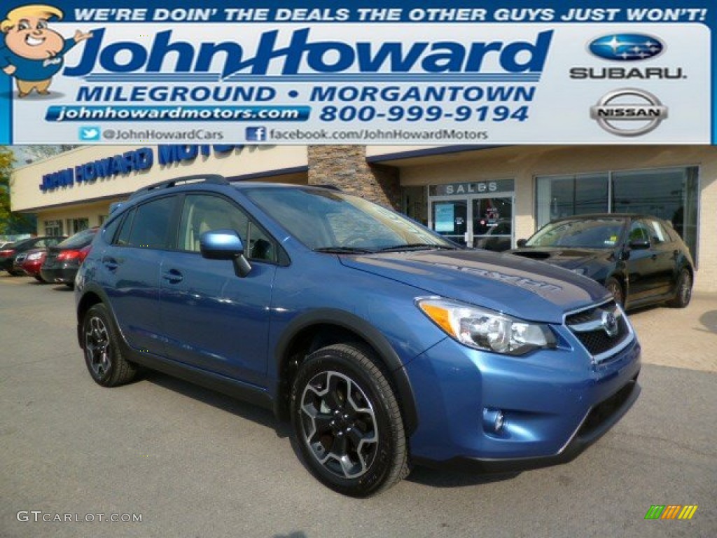 2014 XV Crosstrek 2.0i Limited - Quartz Blue Pearl / Ivory photo #1