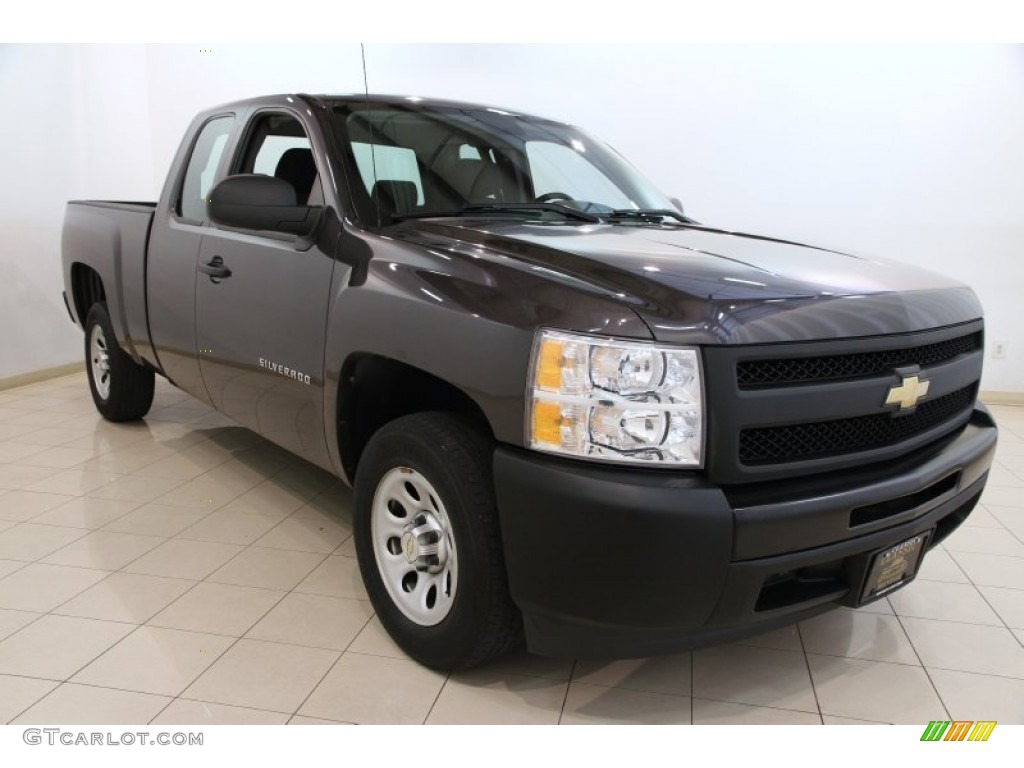 2010 Silverado 1500 Extended Cab - Taupe Gray Metallic / Dark Titanium photo #1