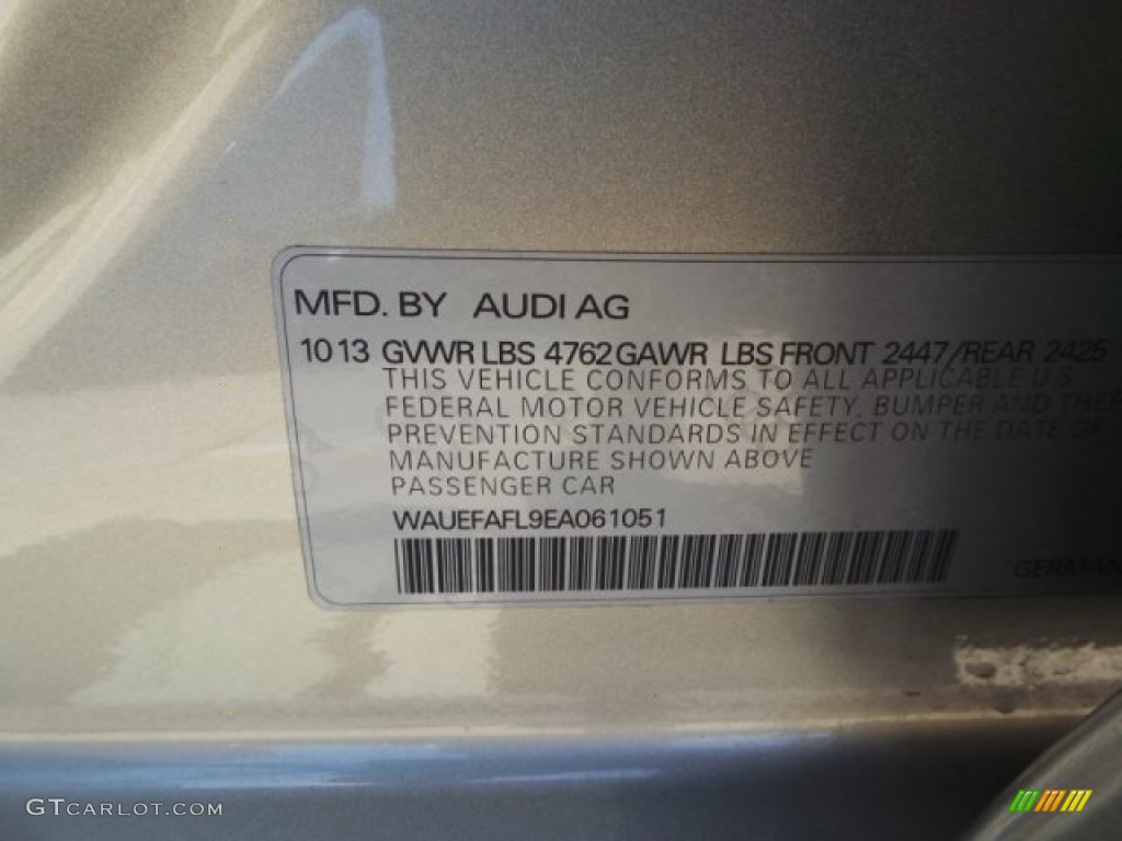 2014 A4 2.0T Sedan - Cuvee Silver Metallic / Velvet Beige/Moor Brown photo #45