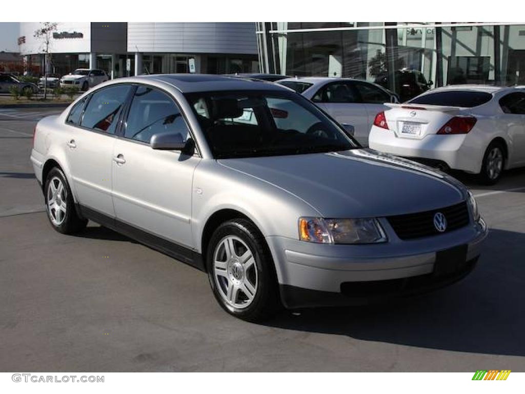 2000 Passat GLX V6 Sedan - Satin Silver Metallic / Black photo #12