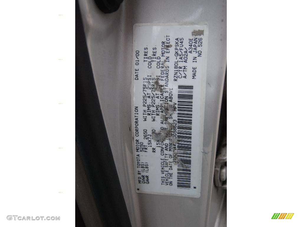 2000 4Runner  - Millennium Silver Metallic / Oak photo #37