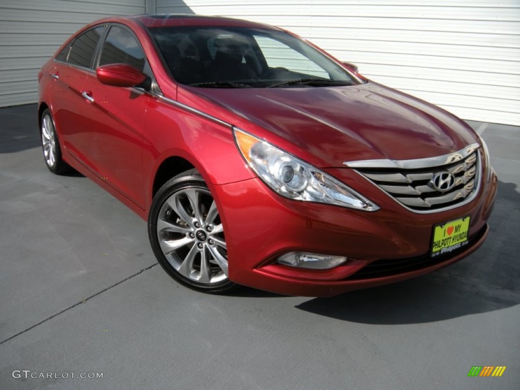 2011 Sonata SE 2.0T - Venetian Red / Gray photo #1
