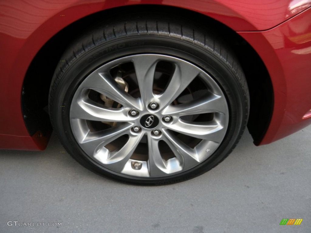 2011 Sonata SE 2.0T - Venetian Red / Gray photo #14