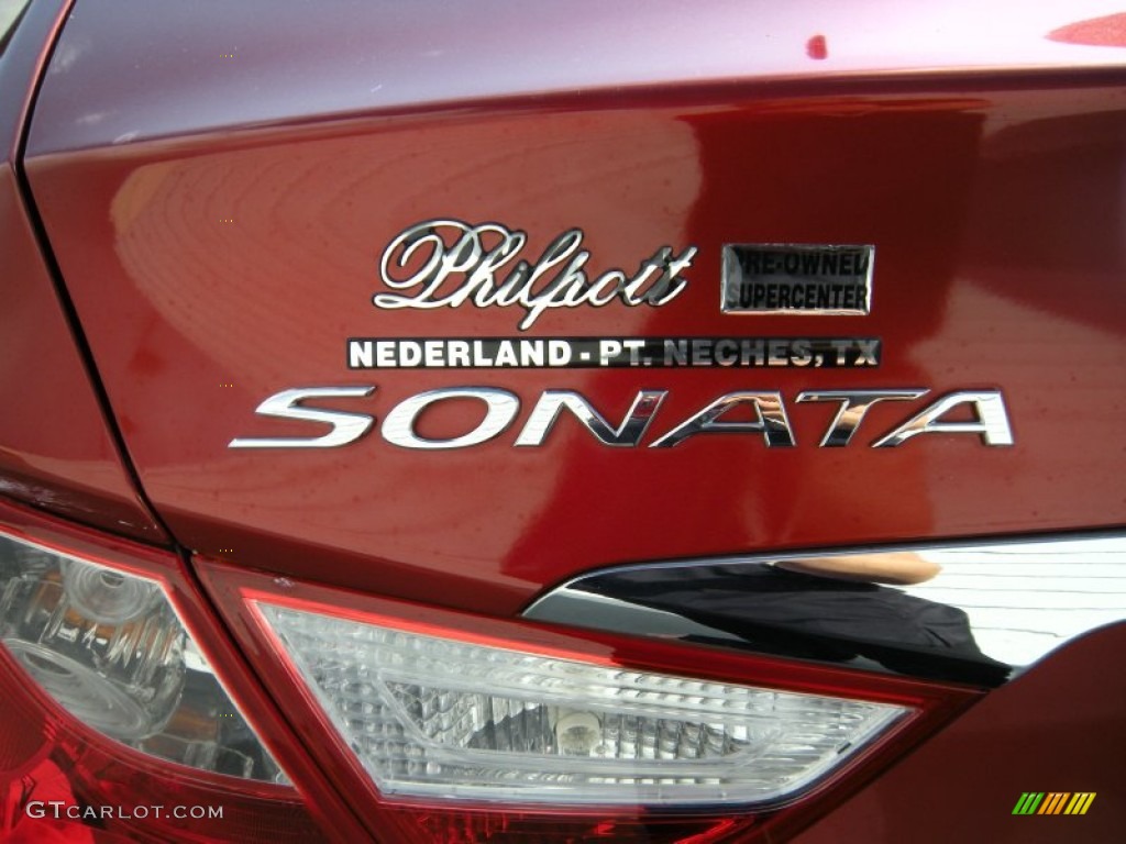 2011 Sonata SE 2.0T - Venetian Red / Gray photo #20