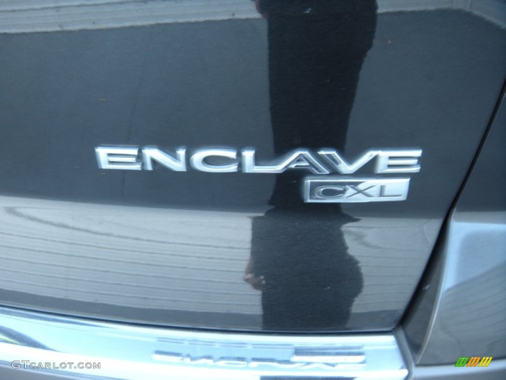 2009 Enclave CXL - Carbon Black Metallic / Ebony Black/Ebony photo #19