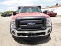 Vermillion Red - F550 Super Duty XL Regular Cab 4x4 Stake Truck Photo No. 3