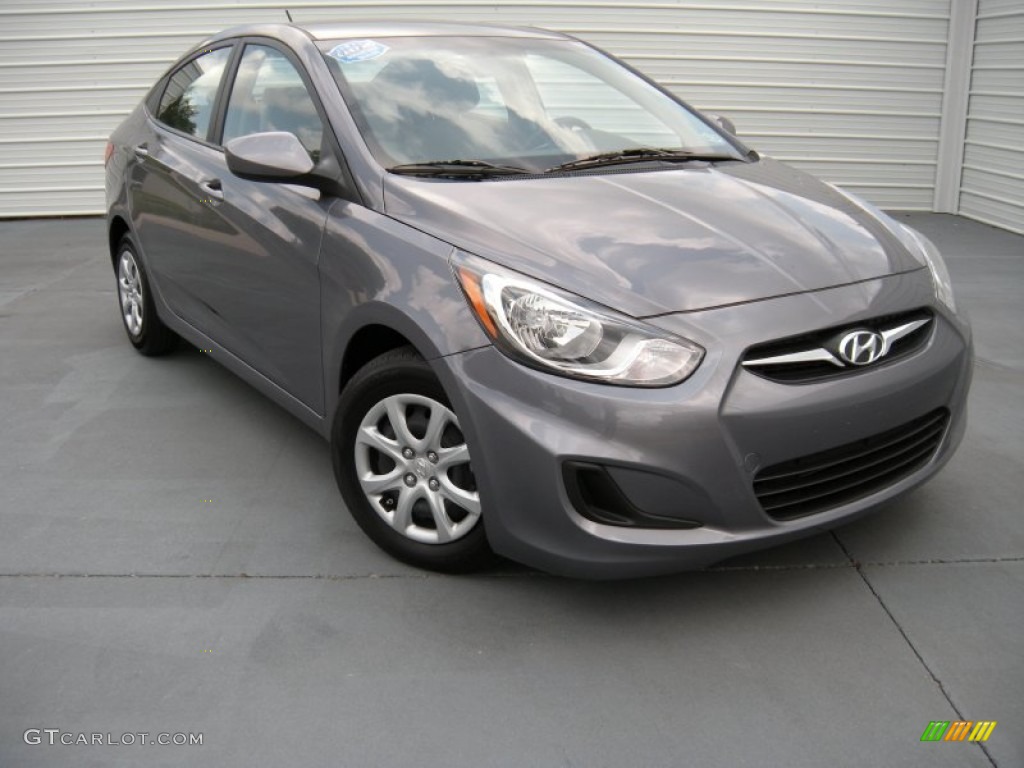Cyclone Gray 2013 Hyundai Accent GLS 4 Door Exterior Photo #93754015