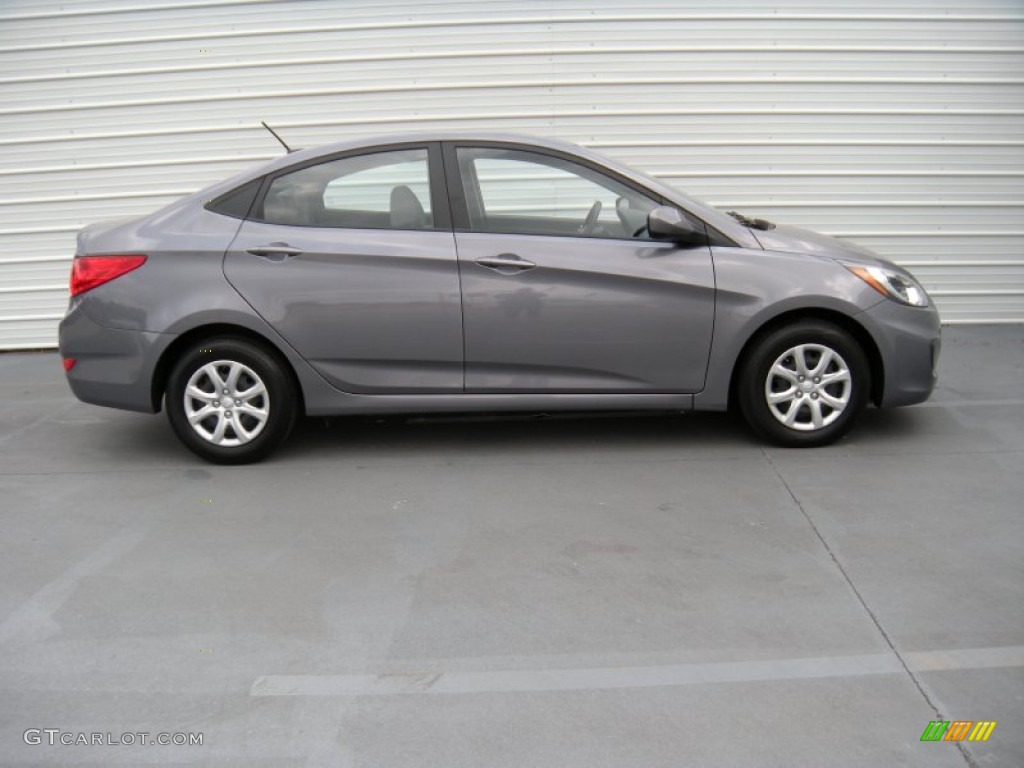 Cyclone Gray 2013 Hyundai Accent GLS 4 Door Exterior Photo #93754043