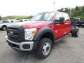 Vermillion Red - F550 Super Duty XL Crew Cab 4x4 Chassis Photo No. 4