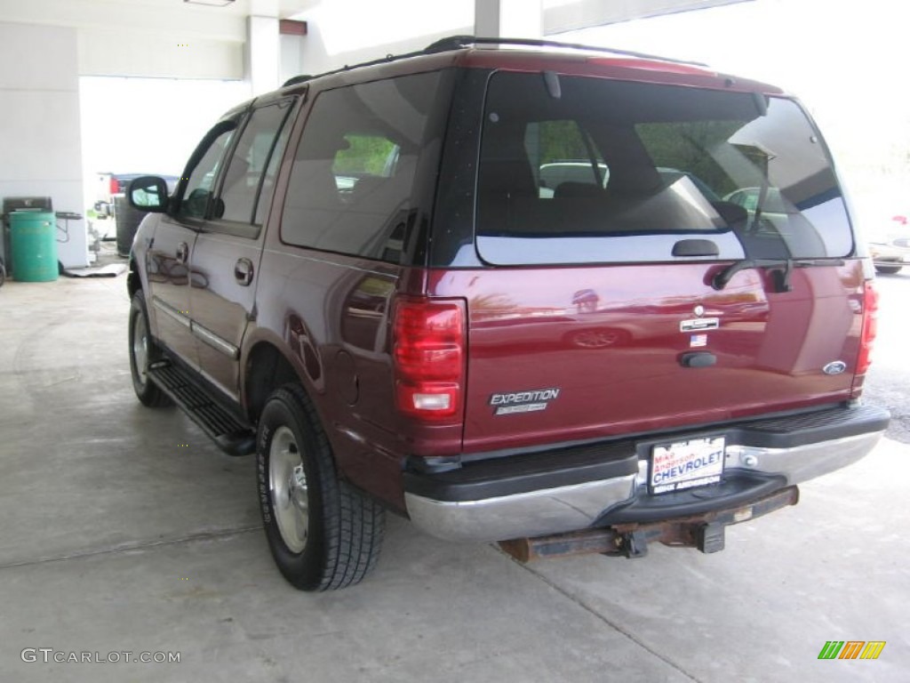 2000 Expedition XLT 4x4 - Dark Toreador Red Metallic / Medium Graphite photo #3
