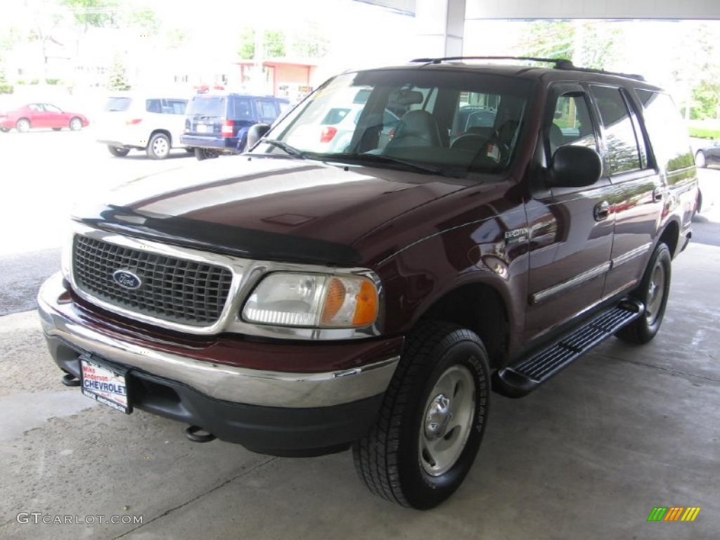2000 Expedition XLT 4x4 - Dark Toreador Red Metallic / Medium Graphite photo #27