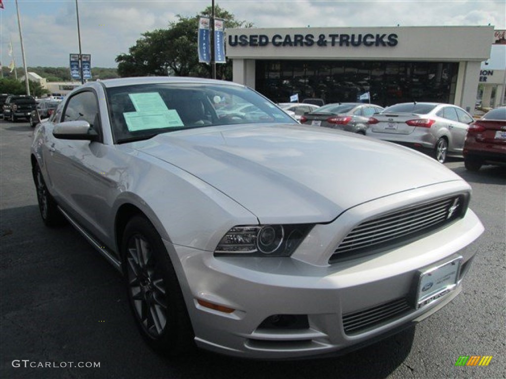 2013 Mustang V6 Premium Coupe - Ingot Silver Metallic / Charcoal Black photo #1