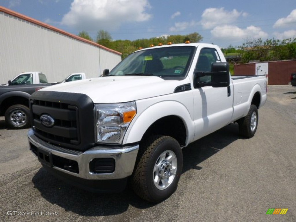 2015 F250 Super Duty XL Regular Cab 4x4 - Oxford White / Steel photo #4