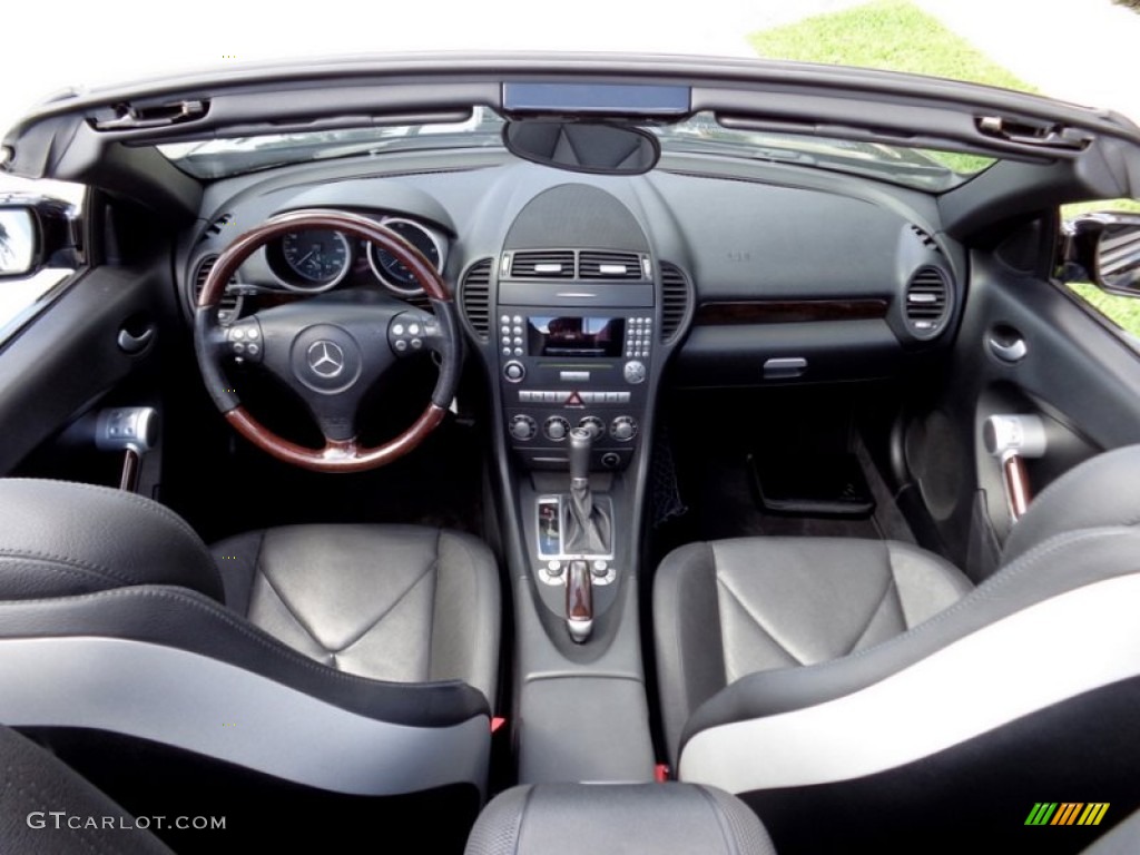 Black Interior 2007 Mercedes-Benz SLK 280 Roadster Photo #93755702