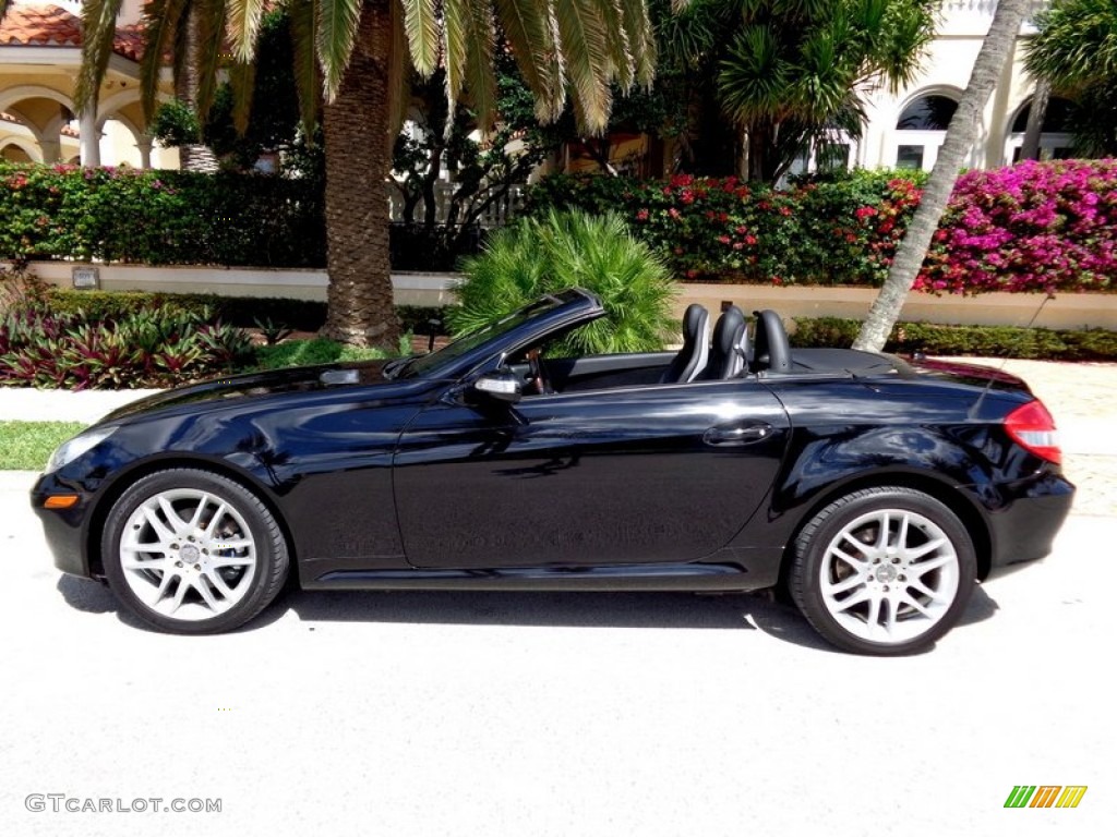Black 2007 Mercedes-Benz SLK 280 Roadster Exterior Photo #93755819