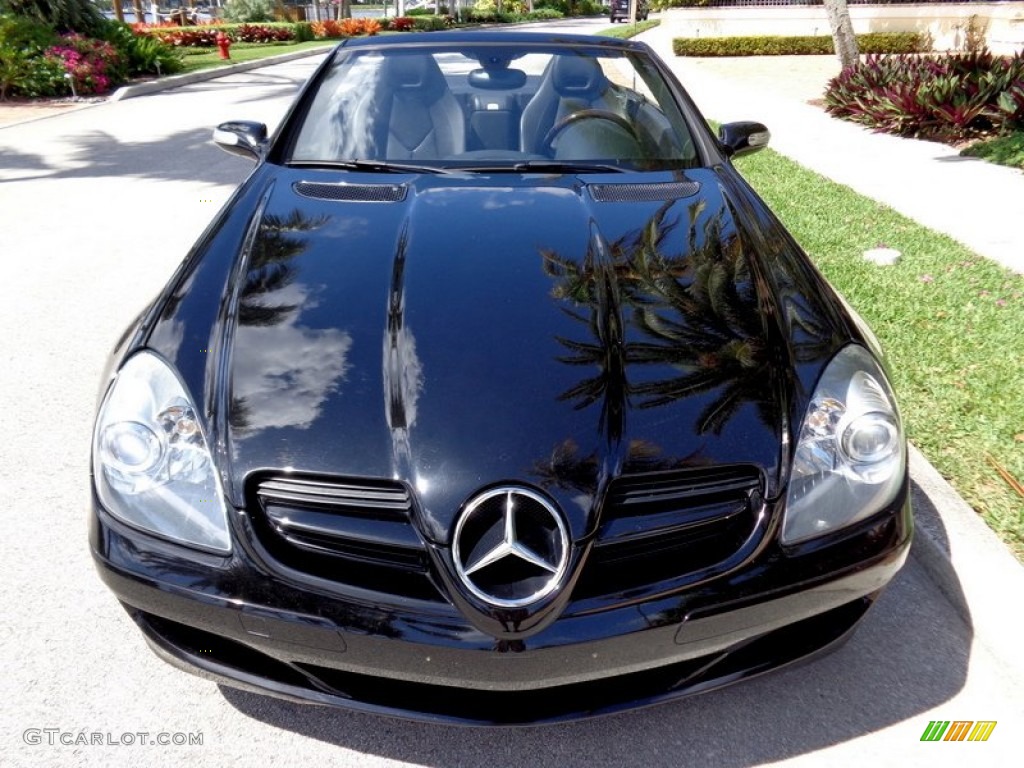 Black 2007 Mercedes-Benz SLK 280 Roadster Exterior Photo #93755897