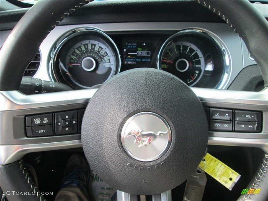 2013 Mustang V6 Premium Coupe - Ingot Silver Metallic / Charcoal Black photo #21