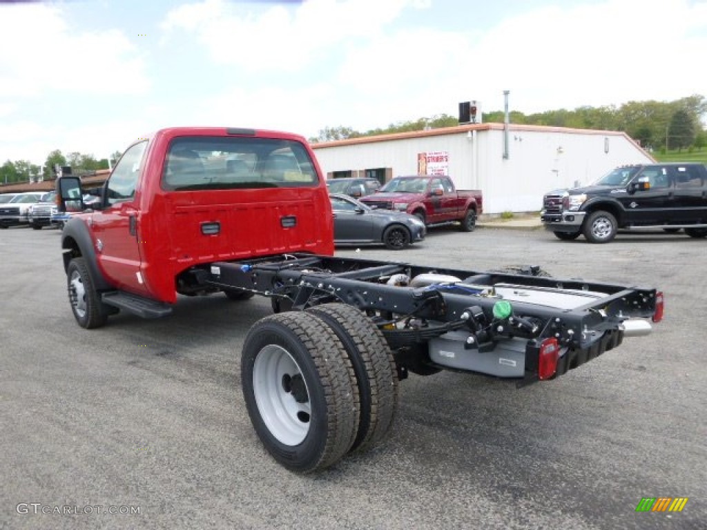 Vermillion Red 2015 Ford F550 Super Duty XL Regular Cab 4x4 Chassis Exterior Photo #93755990
