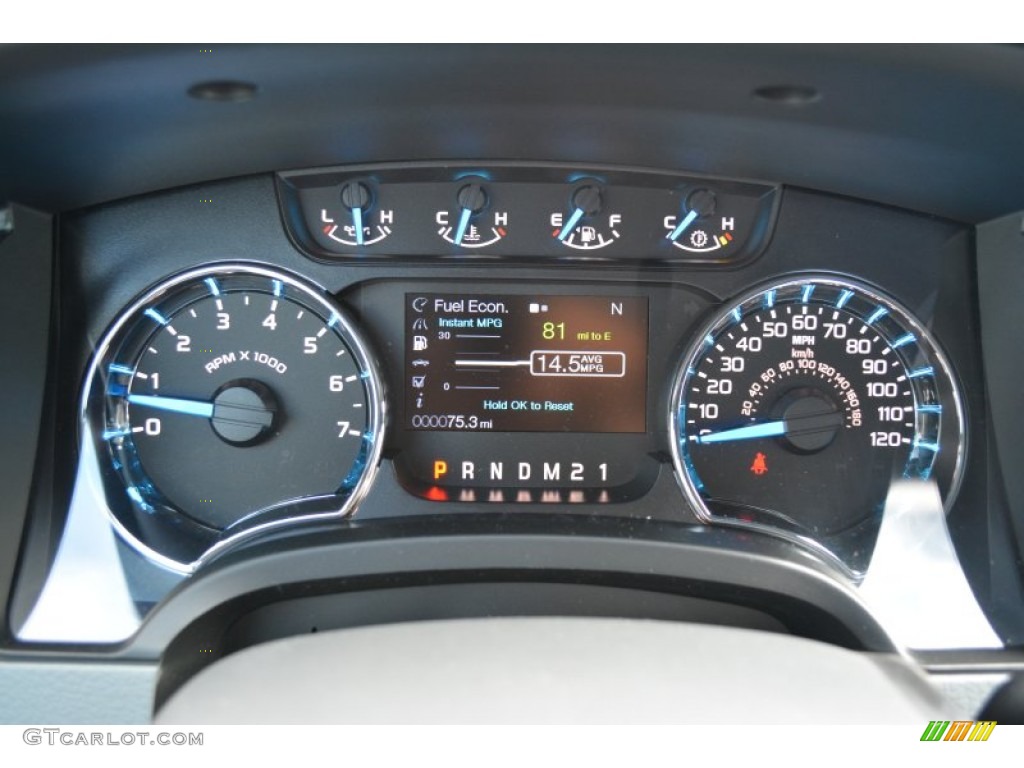 2014 Ford F150 XLT SuperCab 4x4 Gauges Photo #93756746