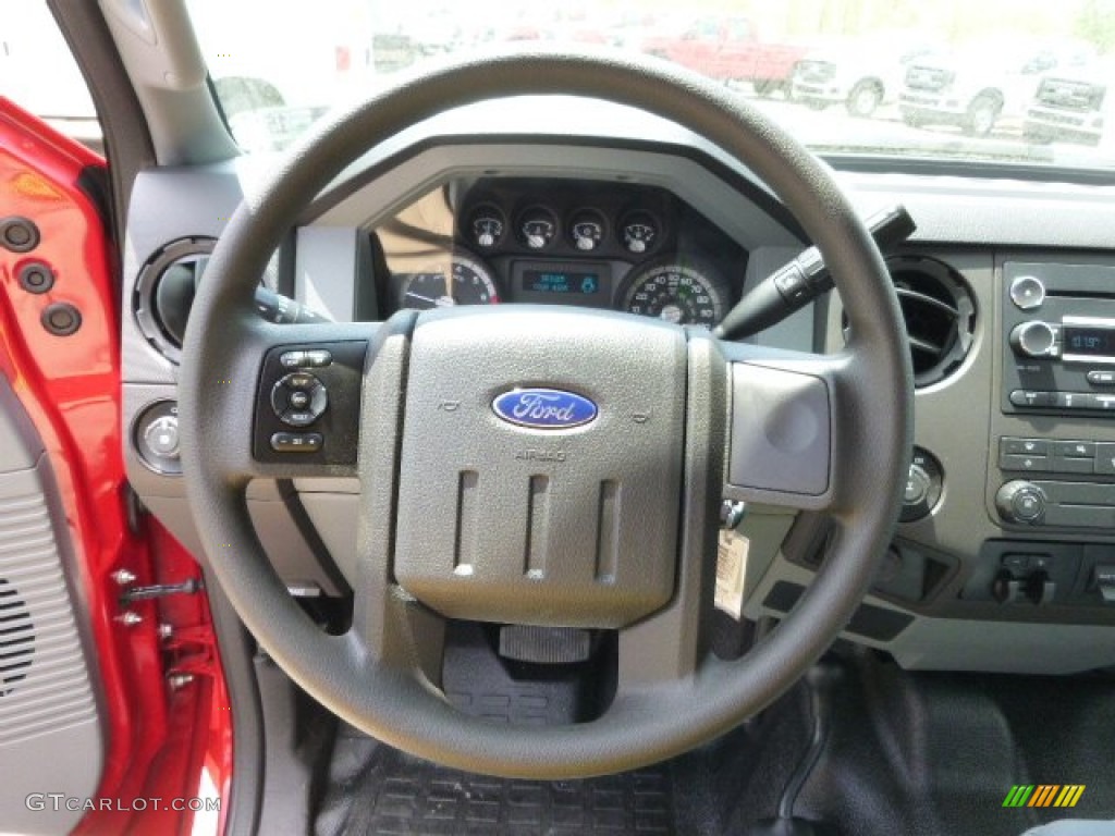 2015 Ford F250 Super Duty XL Super Cab 4x4 Steel Steering Wheel Photo #93757196