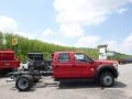 Vermillion Red 2015 Ford F550 Super Duty XL Crew Cab 4x4 Chassis