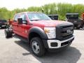 Vermillion Red 2015 Ford F550 Super Duty XL Crew Cab 4x4 Chassis Exterior