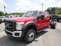 Vermillion Red 2015 Ford F550 Super Duty XL Crew Cab 4x4 Chassis Exterior
