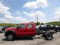 Vermillion Red - F550 Super Duty XL Crew Cab 4x4 Chassis Photo No. 5