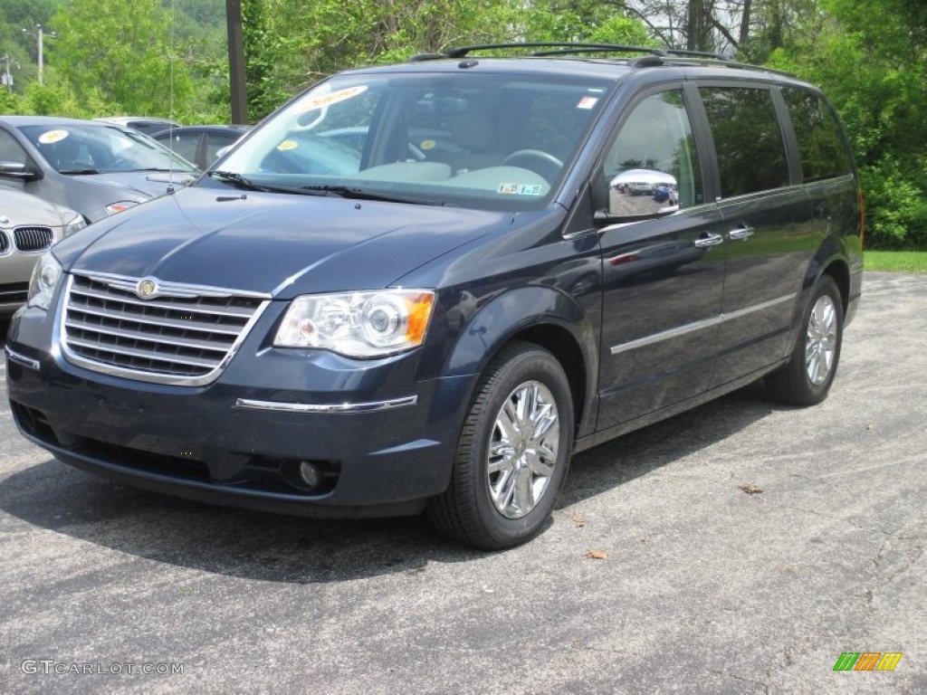 2009 Town & Country Limited - Modern Blue Pearl / Medium Slate Gray/Light Shale photo #5