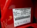 F1: Vermillion Red 2015 Ford F550 Super Duty XL Crew Cab 4x4 Chassis Color Code