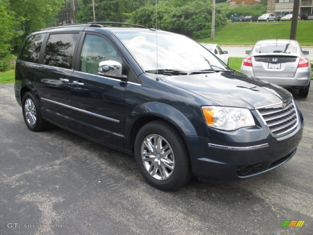 2009 Town & Country Limited - Modern Blue Pearl / Medium Slate Gray/Light Shale photo #22