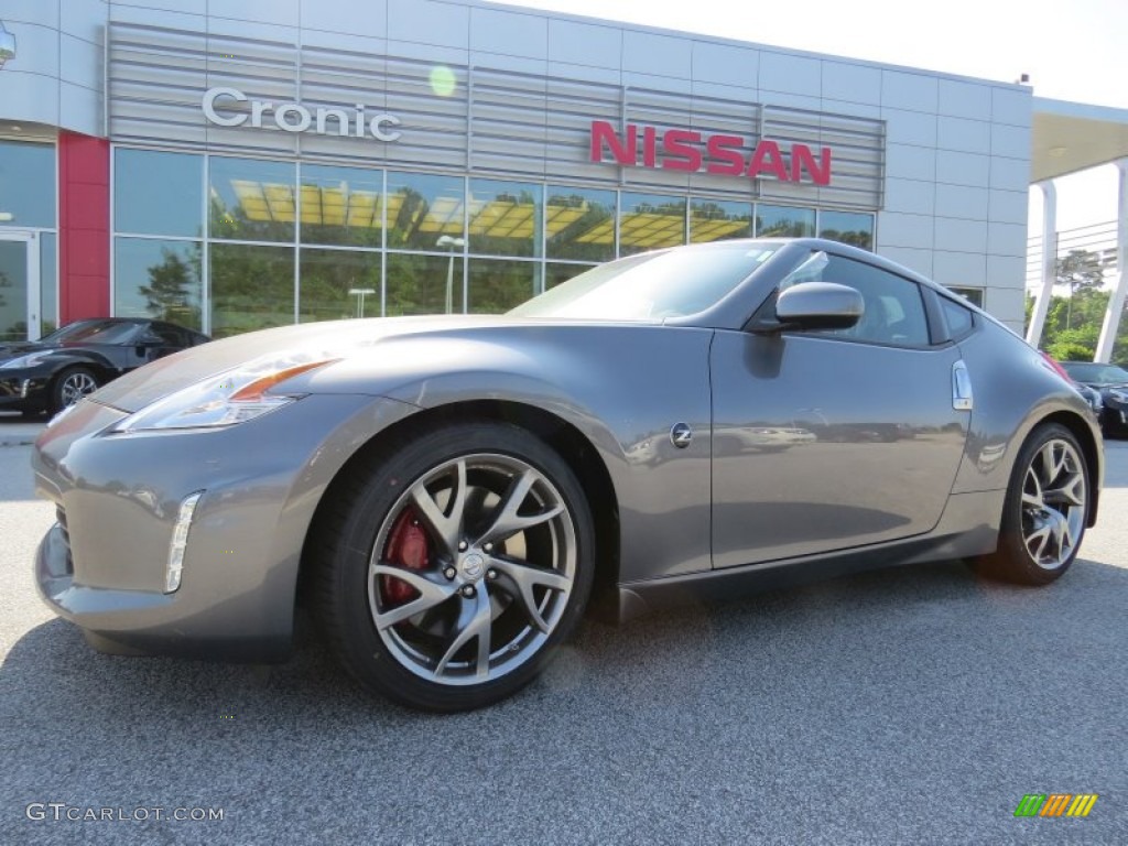 2014 370Z Touring Coupe - Gun Metallic / Black photo #1