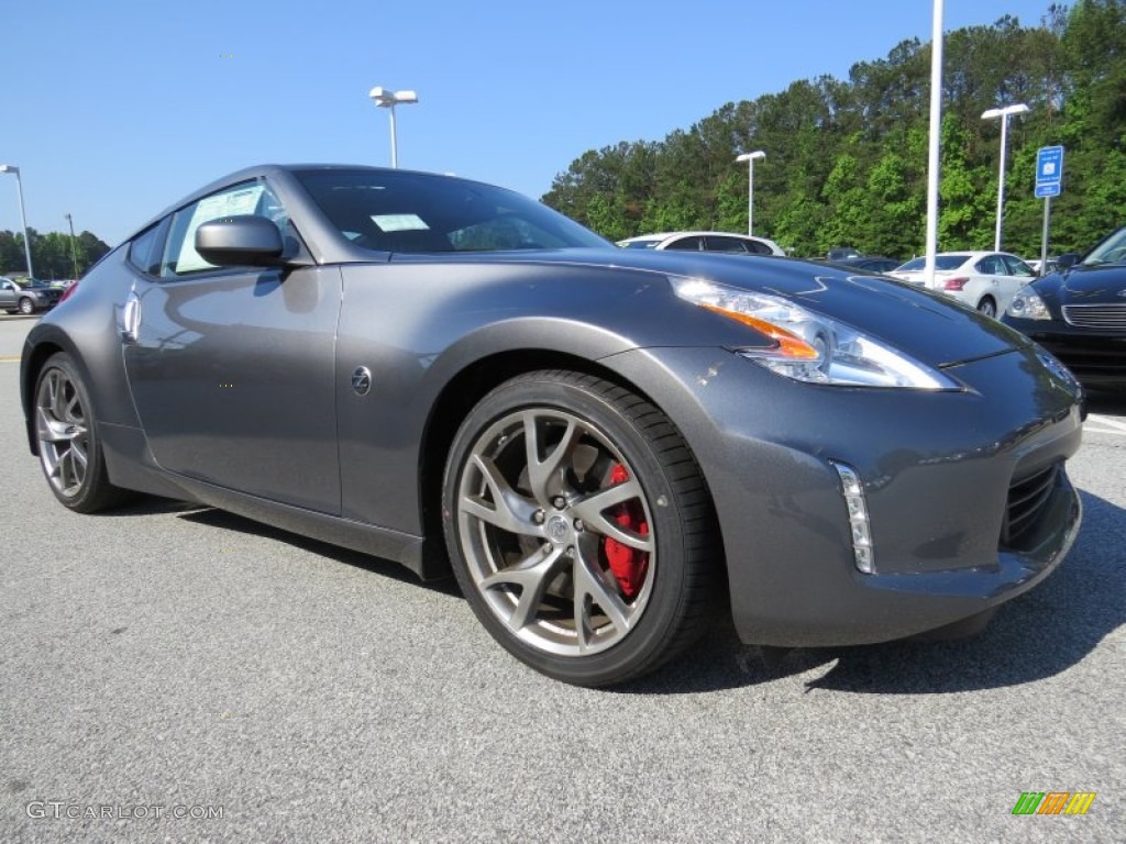 2014 370Z Touring Coupe - Gun Metallic / Black photo #7