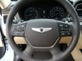 2015 Hyundai Genesis Beige Interior Steering Wheel Photo