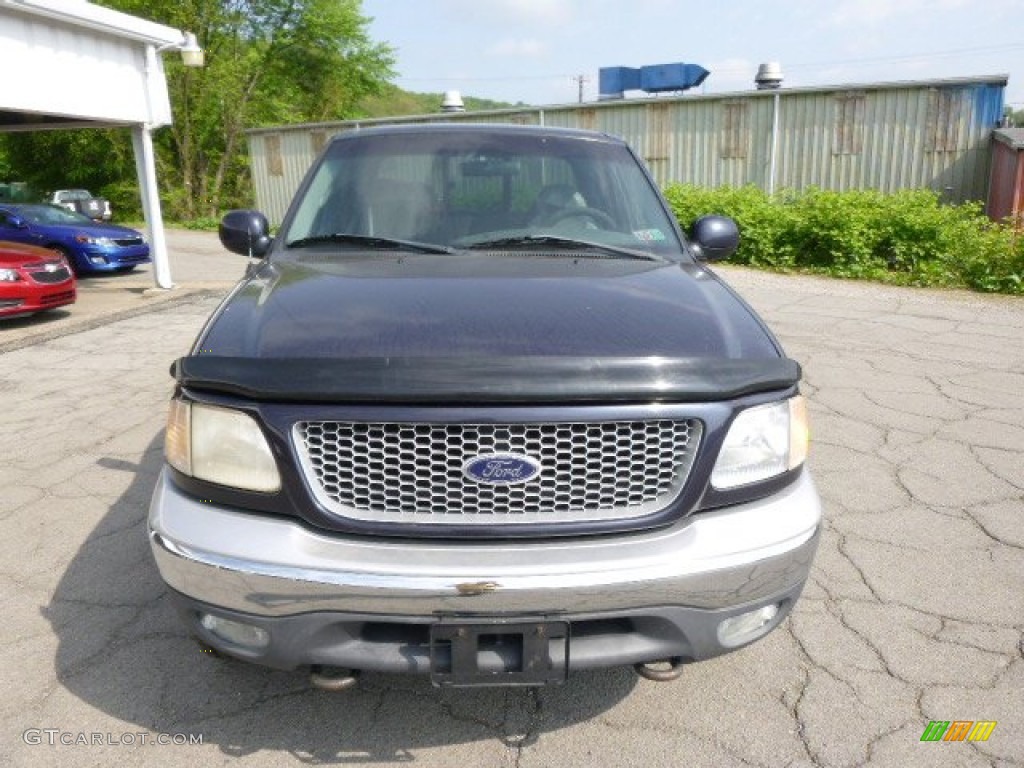 1999 F150 Lariat Extended Cab 4x4 - Deep Wedgewood Blue Metallic / Medium Graphite photo #3