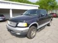 1999 Deep Wedgewood Blue Metallic Ford F150 Lariat Extended Cab 4x4  photo #4