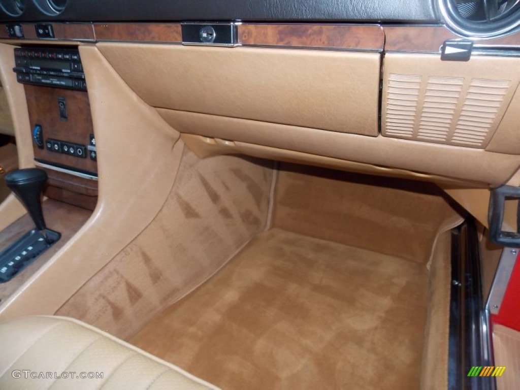 1988 SL Class 560 SL Roadster - Signal Red / Parchment photo #16