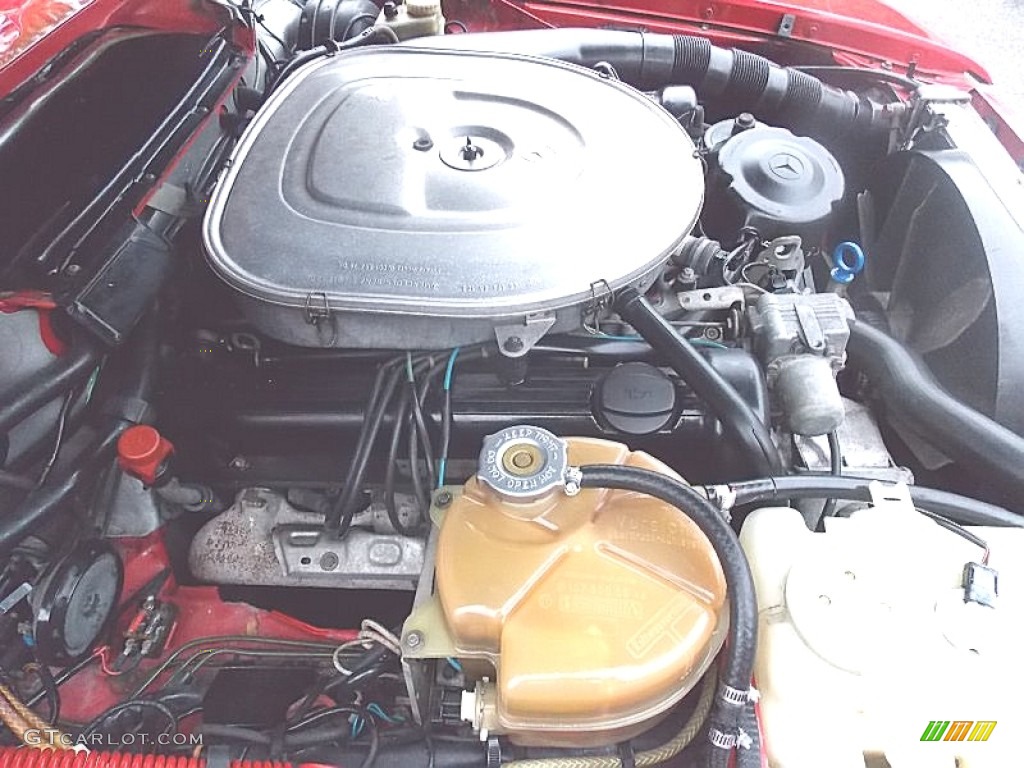 1988 SL Class 560 SL Roadster - Signal Red / Parchment photo #31