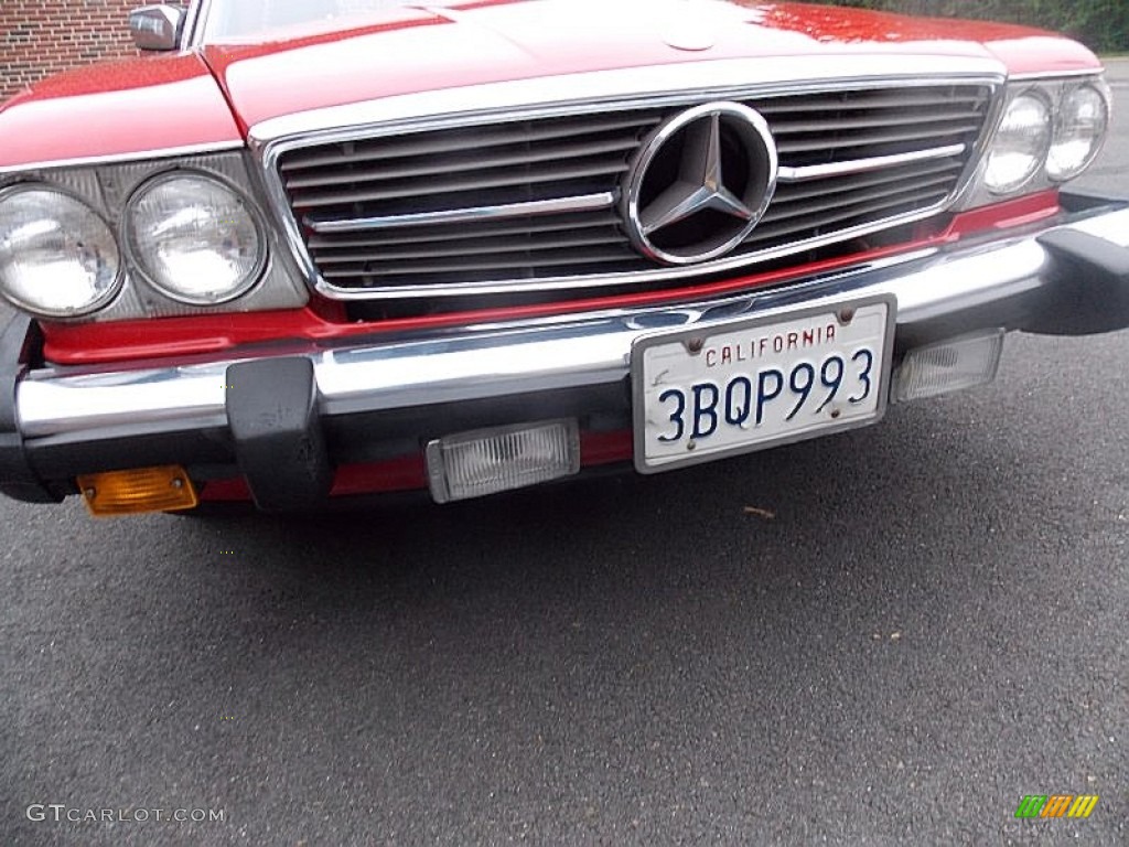 1988 SL Class 560 SL Roadster - Signal Red / Parchment photo #33