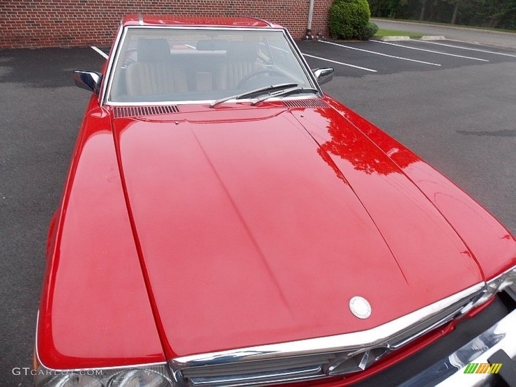1988 SL Class 560 SL Roadster - Signal Red / Parchment photo #35