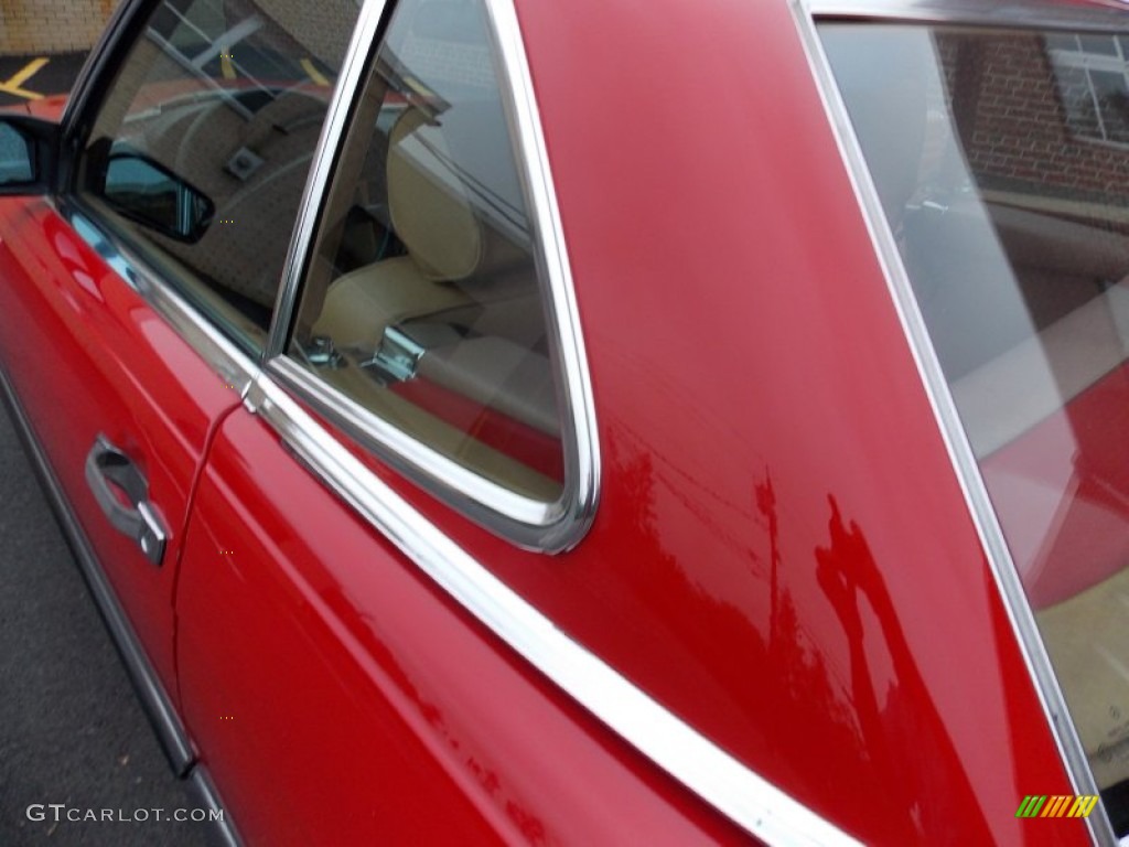 1988 SL Class 560 SL Roadster - Signal Red / Parchment photo #38