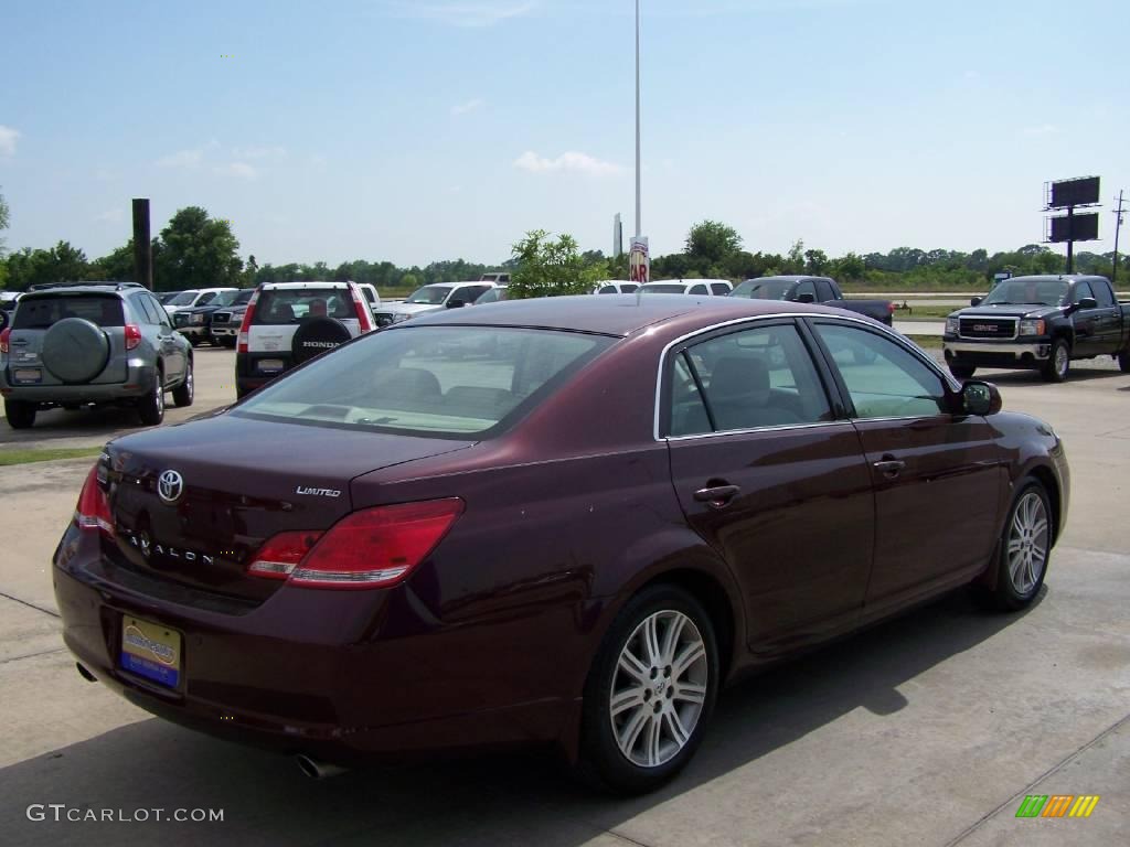 2007 Avalon Limited - Cassis Red Pearl / Ivory photo #5