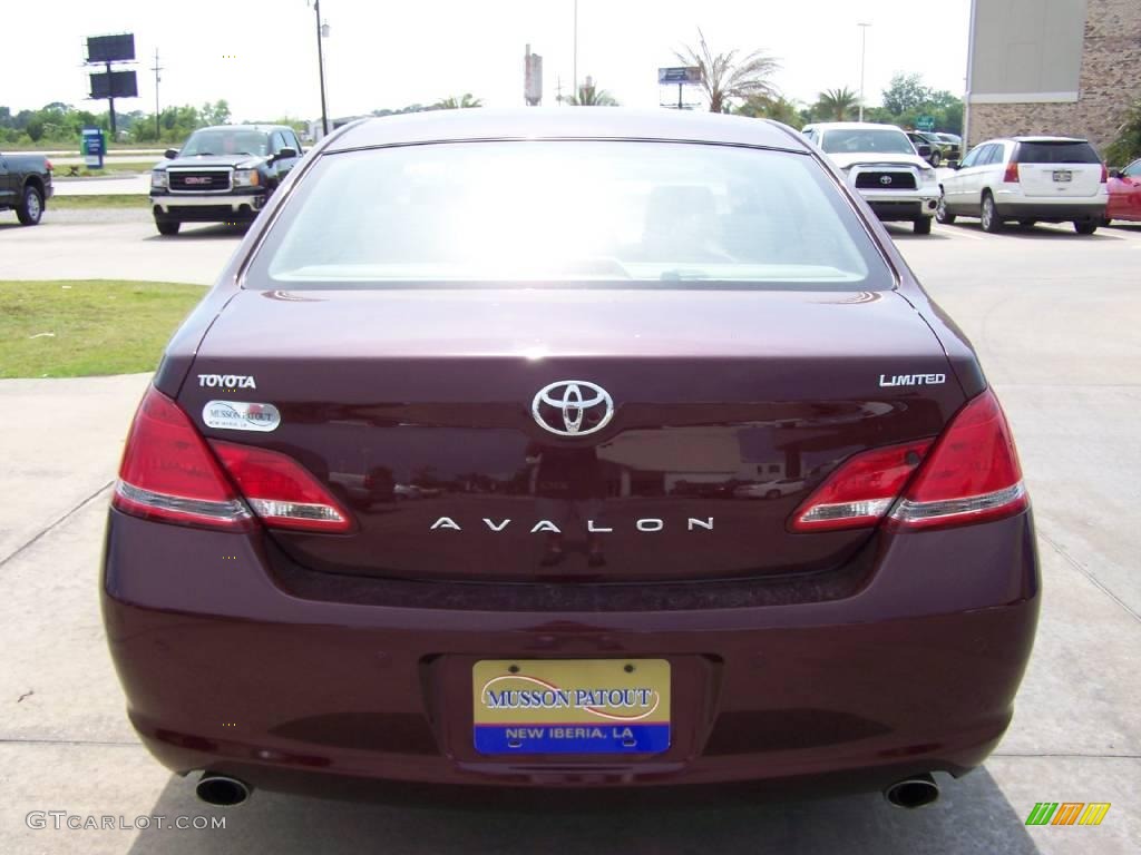 2007 Avalon Limited - Cassis Red Pearl / Ivory photo #6