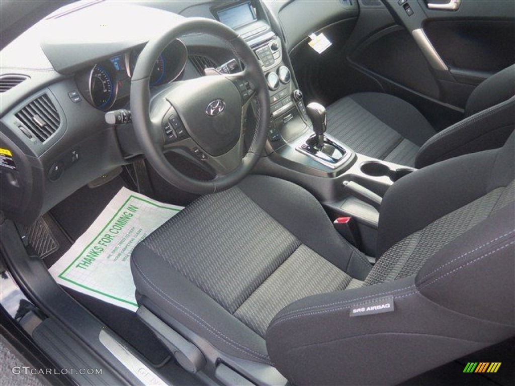 2014 Genesis Coupe 2.0T - Caspian Black / Black photo #6