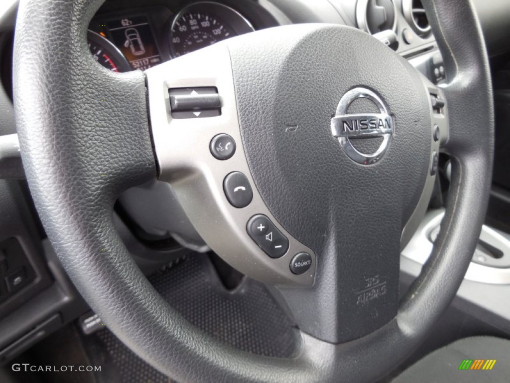 2011 Rogue SV AWD - Wicked Black / Black photo #18