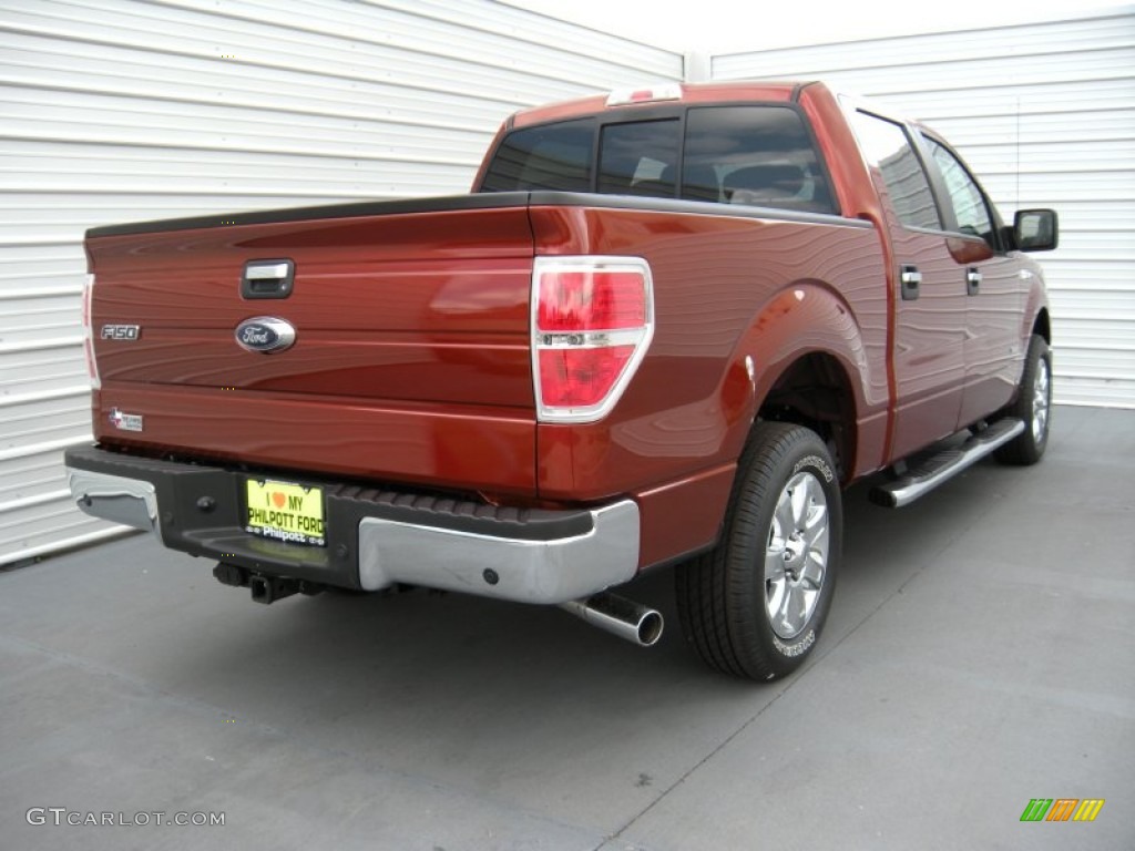 2014 F150 XLT SuperCrew - Sunset / Steel Grey photo #4