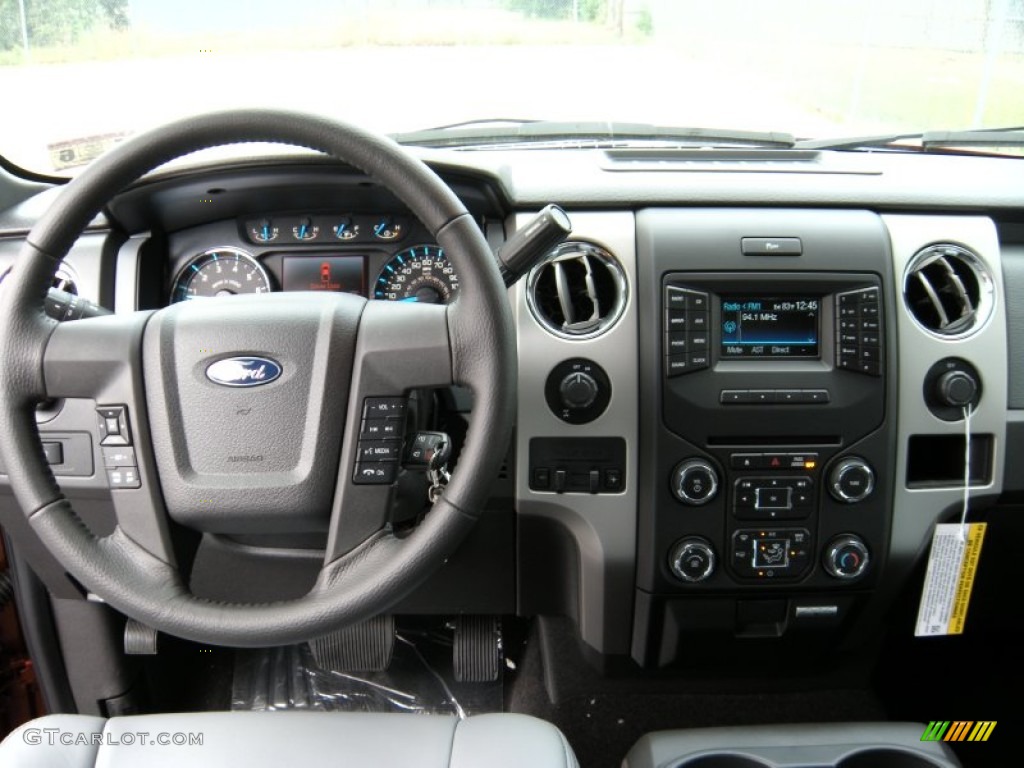 2014 F150 XLT SuperCrew - Sunset / Steel Grey photo #27