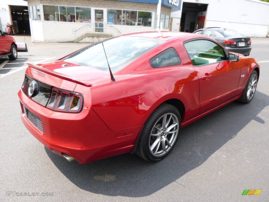 2013 Mustang GT Premium Coupe - Red Candy Metallic / Charcoal Black photo #8